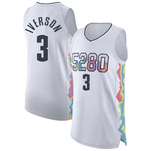Denver Nuggets Authentic White Allen Iverson 2024/25 City Edition Jersey - Men's