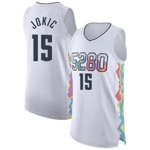 Denver Nuggets Authentic White Nikola Jokic 2024/25 City Edition Jersey - Men's