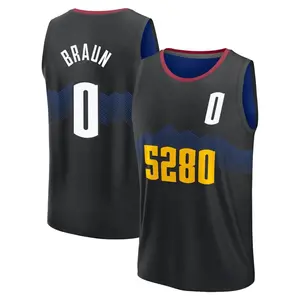 Denver Nuggets Fast Break Black Christian Braun 2023/24 City Edition Jersey - Youth