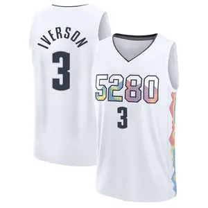 Denver Nuggets Fast Break White Allen Iverson Fanatics 2024/25 City Edition Jersey - Men's