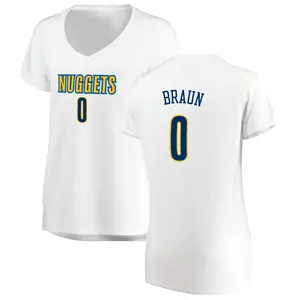 Denver Nuggets Fast Break White Christian Braun Jersey - Association Edition - Women's