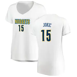 Denver Nuggets Fast Break White Nikola Jokic Jersey - Association Edition - Women's