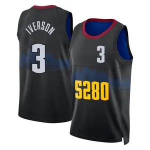 Denver Nuggets Swingman Black Allen Iverson 2023/24 City Edition Jersey - Youth