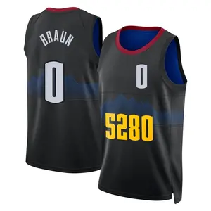 Denver Nuggets Swingman Black Christian Braun 2023/24 City Edition Jersey - Men's
