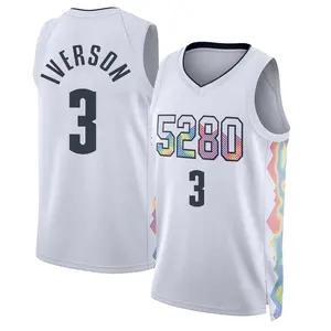 Denver Nuggets Swingman White Allen Iverson 2024/25 City Edition Jersey - Youth