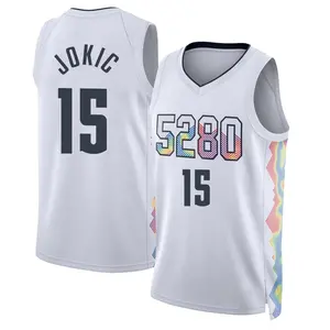 Denver Nuggets Swingman White Nikola Jokic 2024/25 City Edition Jersey - Youth