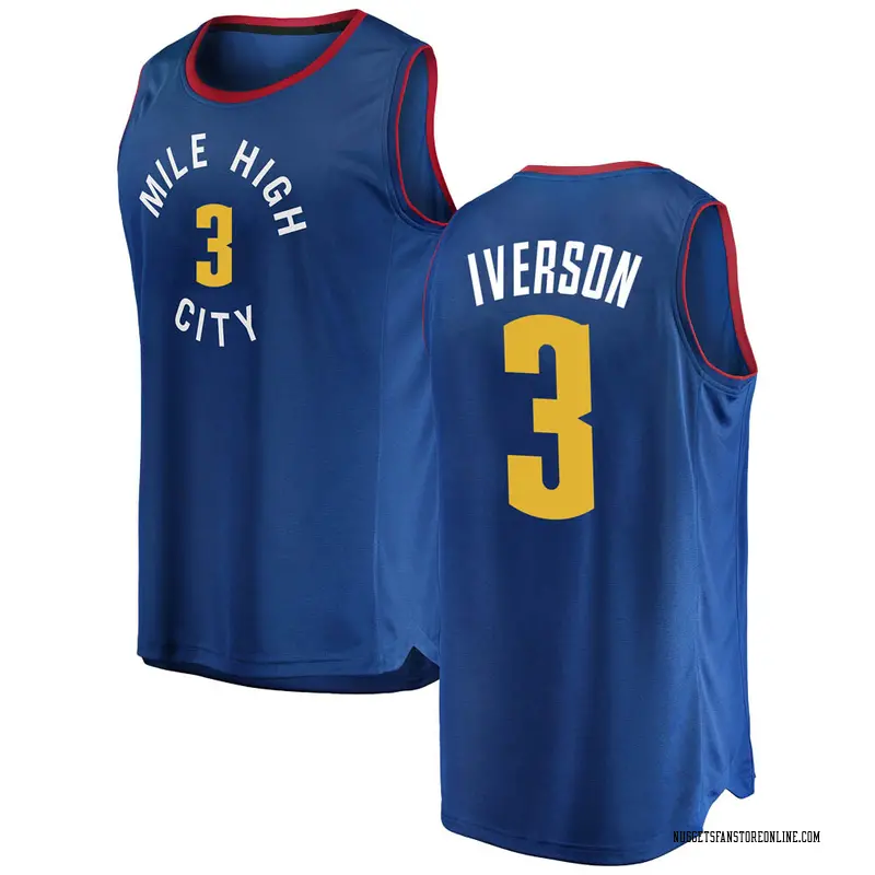 allen iverson denver nuggets jersey