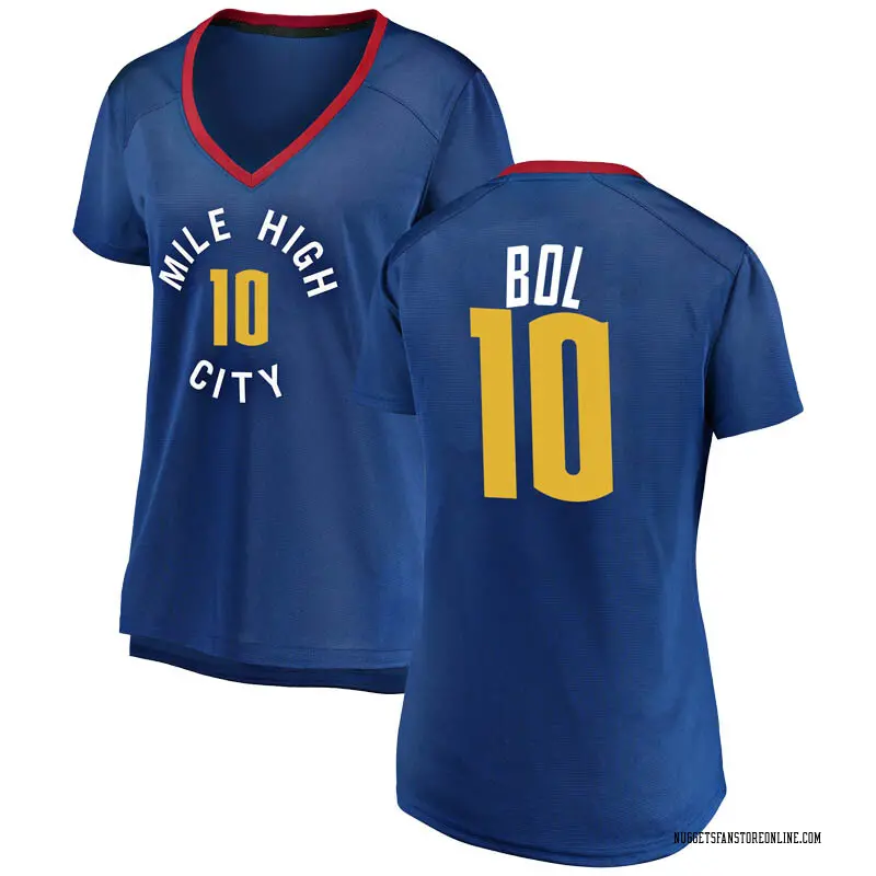 Fanatics Branded Denver Nuggets Blue Bol Bol 2018/19 Fast ...