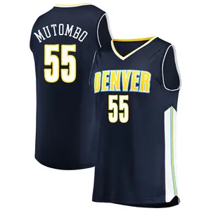 Fanatics Branded Denver Nuggets Swingman Navy Dikembe Mutombo Fast Break Jersey - Icon Edition - Men's