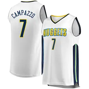 Fanatics Branded Denver Nuggets Swingman White Facundo Campazzo Fast Break Jersey Association Edition Men S