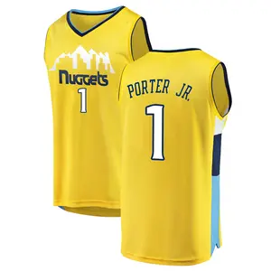 Fanatics Branded Denver Nuggets Swingman Yellow Michael Porter Jr. Fast Break Jersey - Statement Edition - Youth