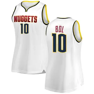 Fanatics Branded Denver Nuggets White Bol Bol 2018/19 Fast ...