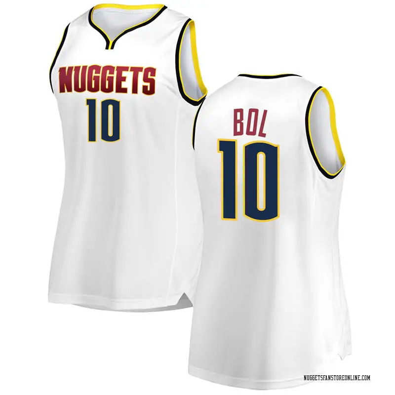 Fanatics Branded Denver Nuggets White Bol Bol 2018/19 Fast ...