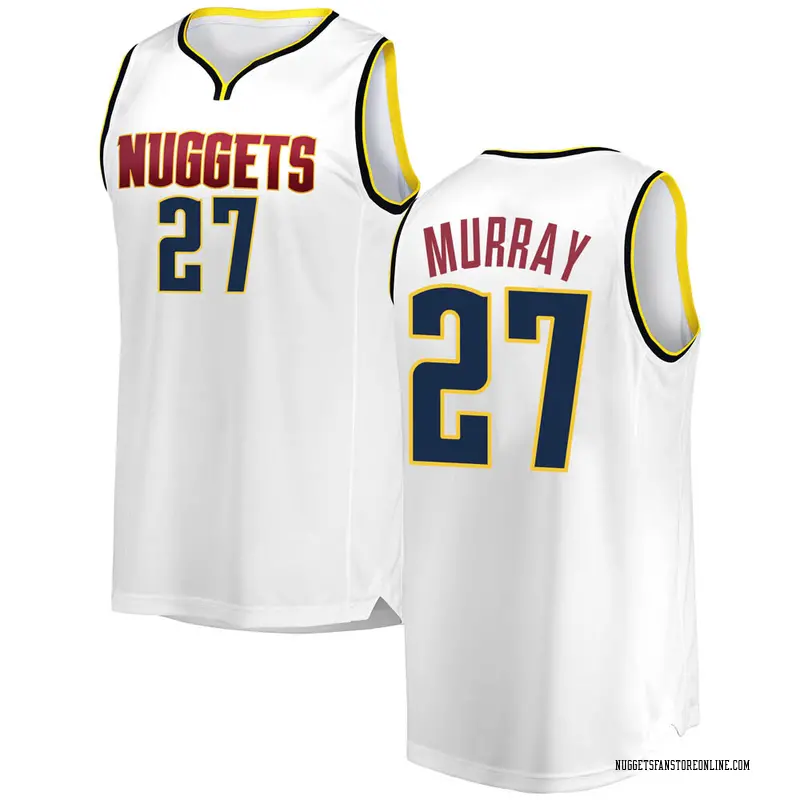 Fanatics Branded Denver Nuggets White Jamal Murray 2018/19 ...