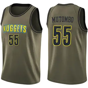Nike Denver Nuggets Swingman Green Dikembe Mutombo Salute to Service Jersey - Youth