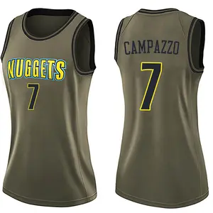 Nike Denver Nuggets Swingman Green Facundo Campazzo Salute to Service Jersey - Women's