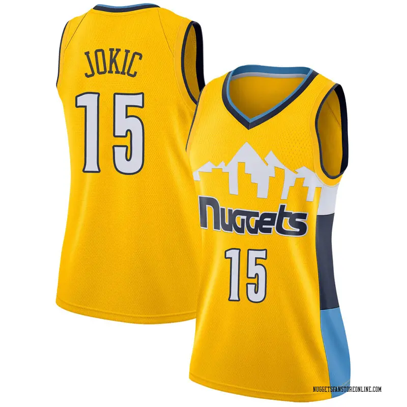 denver nuggets jersey yellow