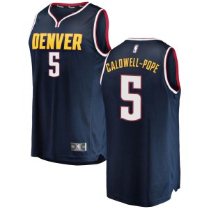 Denver Nuggets Fast Break Navy Kentavious Caldwell-Pope 2018/19 Jersey - Icon Edition - Youth