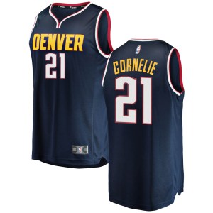 Denver Nuggets Navy Petr Cornelie 2018/19 Fast Break Jersey - Icon Edition - Youth