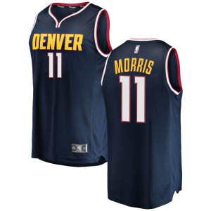 Denver Nuggets Navy Monte Morris 2018/19 Fast Break Jersey - Icon Edition - Youth