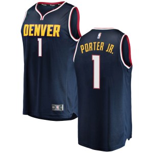 Denver Nuggets Navy Michael Porter Jr. 2018/19 Fast Break Jersey - Icon Edition - Youth