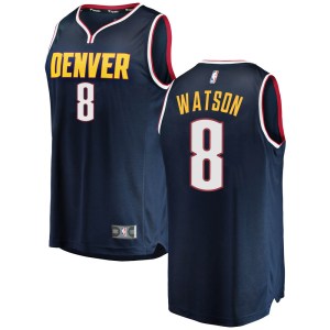 Denver Nuggets Fast Break Navy Peyton Watson 2018/19 Jersey - Icon Edition - Youth