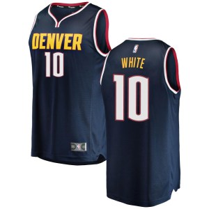 Denver Nuggets Fast Break White Jack White Navy 2018/19 Jersey - Icon Edition - Youth