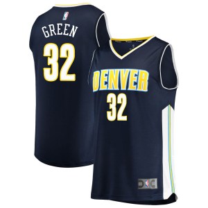 Denver Nuggets Swingman Green Jeff Green Navy Fast Break Jersey - Icon Edition - Men's