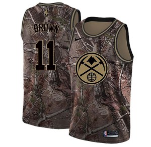 Denver Nuggets Swingman Brown Bruce Brown Camo Realtree Collection Jersey - Youth