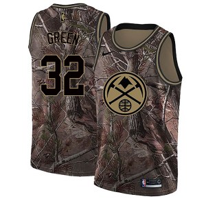 Denver Nuggets Swingman Green Jeff Green Camo Realtree Collection Jersey - Youth