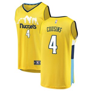 Denver Nuggets Yellow DeMarcus Cousins Fast Break Jersey - Statement Edition - Youth