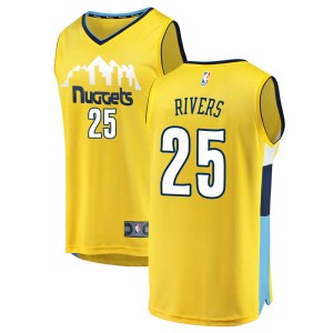 Denver Nuggets Yellow Austin Rivers Fast Break Jersey - Statement Edition - Youth