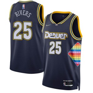 Denver Nuggets Swingman Navy Austin Rivers 2021/22 City Edition Jersey - Youth