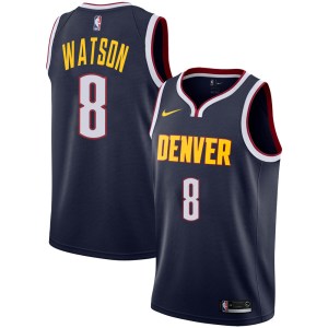 Denver Nuggets Swingman Navy Peyton Watson Jersey - Icon Edition - Men's