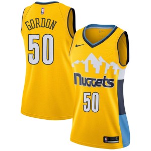 Denver Nuggets Swingman Yellow Aaron Gordon Jersey - Statement Edition - Women's