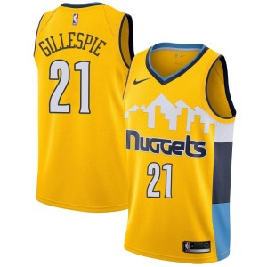 Denver Nuggets Swingman Yellow Collin Gillespie Jersey - Statement Edition - Men's