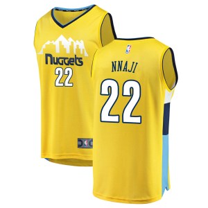 Denver Nuggets Yellow Zeke Nnaji Fast Break Jersey - Statement Edition - Men's