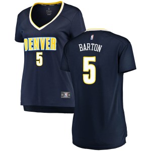 Denver Nuggets Navy Will Barton Fast Break Jersey - Icon Edition - Women's