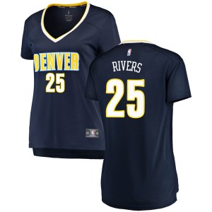 Denver Nuggets Swingman Navy Austin Rivers Fast Break Jersey - Icon Edition - Women's