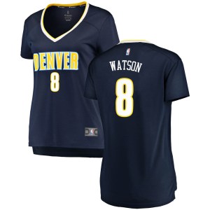 Denver Nuggets Fast Break Navy Peyton Watson Jersey - Icon Edition - Women's
