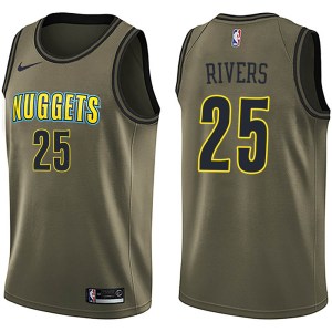 Denver Nuggets Swingman Green Austin Rivers Salute to Service Jersey - Youth