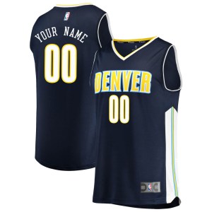 Denver Nuggets Fast Break Navy Custom Jersey - Icon Edition - Youth