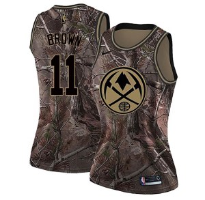 Denver Nuggets Swingman Brown Bruce Brown Camo Realtree Collection Jersey - Women's