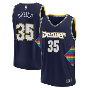 Denver Nuggets Replica Navy P.J. Dozier 2021/22 Fast Break City Edition Jersey - Youth