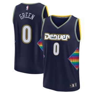 Denver Nuggets Replica Green JaMychal Green Navy 2021/22 Fast Break City Edition Jersey - Youth