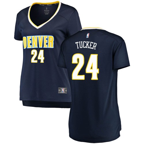 Denver Nuggets Navy Rayjon Tucker Fast Break Jersey - Icon Edition - Women's